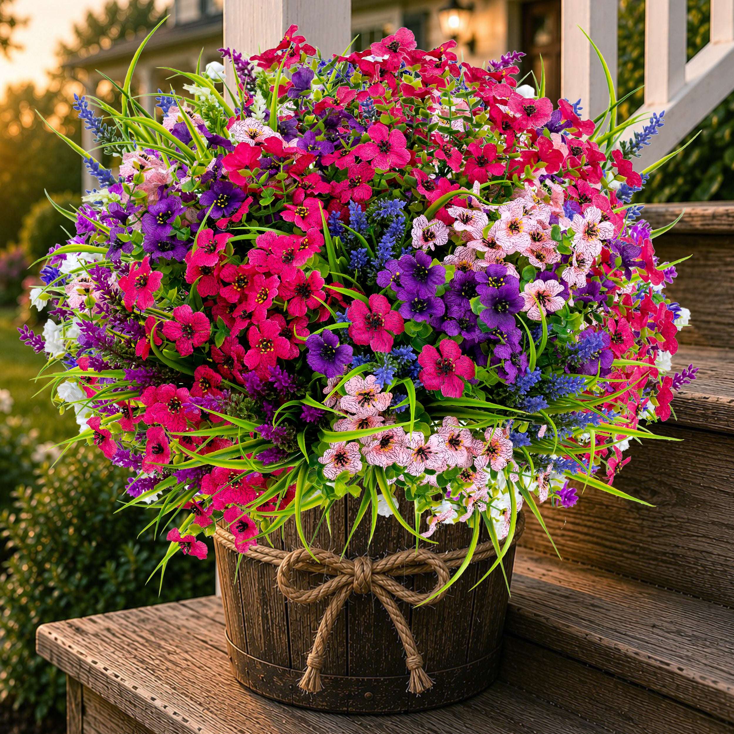 UV Resistant Artificial Flowers: Outdoor Home Wedding Decor