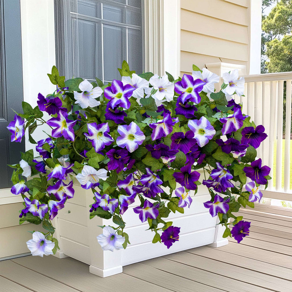 Artificial Petunias Fuchsia Lotus: UV Resistant Outdoor Silk Flowers