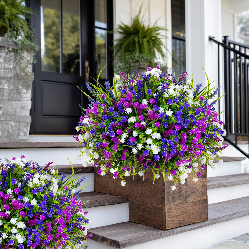 UV Resistant Artificial Flowers: Outdoor Faux Boxwood Greenery
