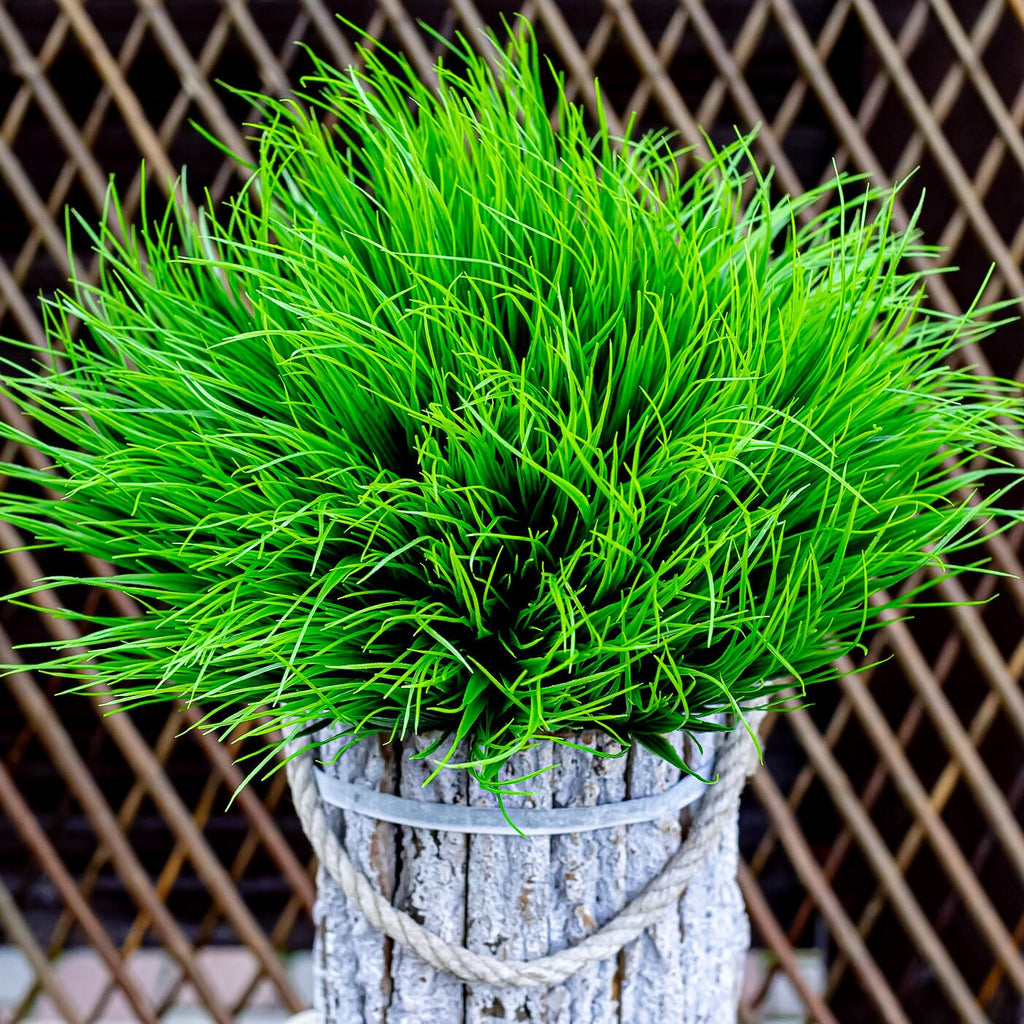 Artificial Wheat Grass: UV Resistant Outdoor Greenery Bundle