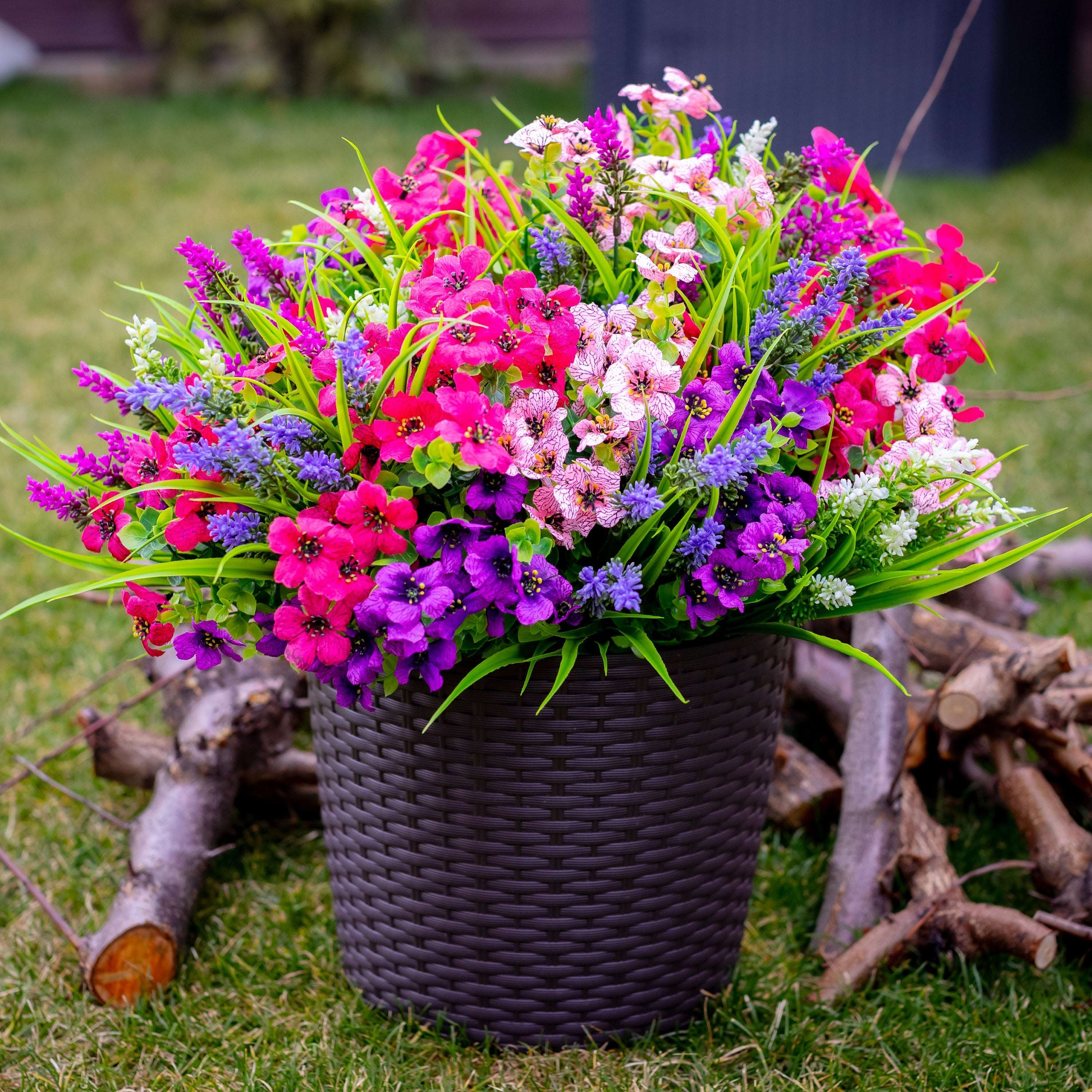 UV Resistant Artificial Flowers: Outdoor Home Wedding Decor