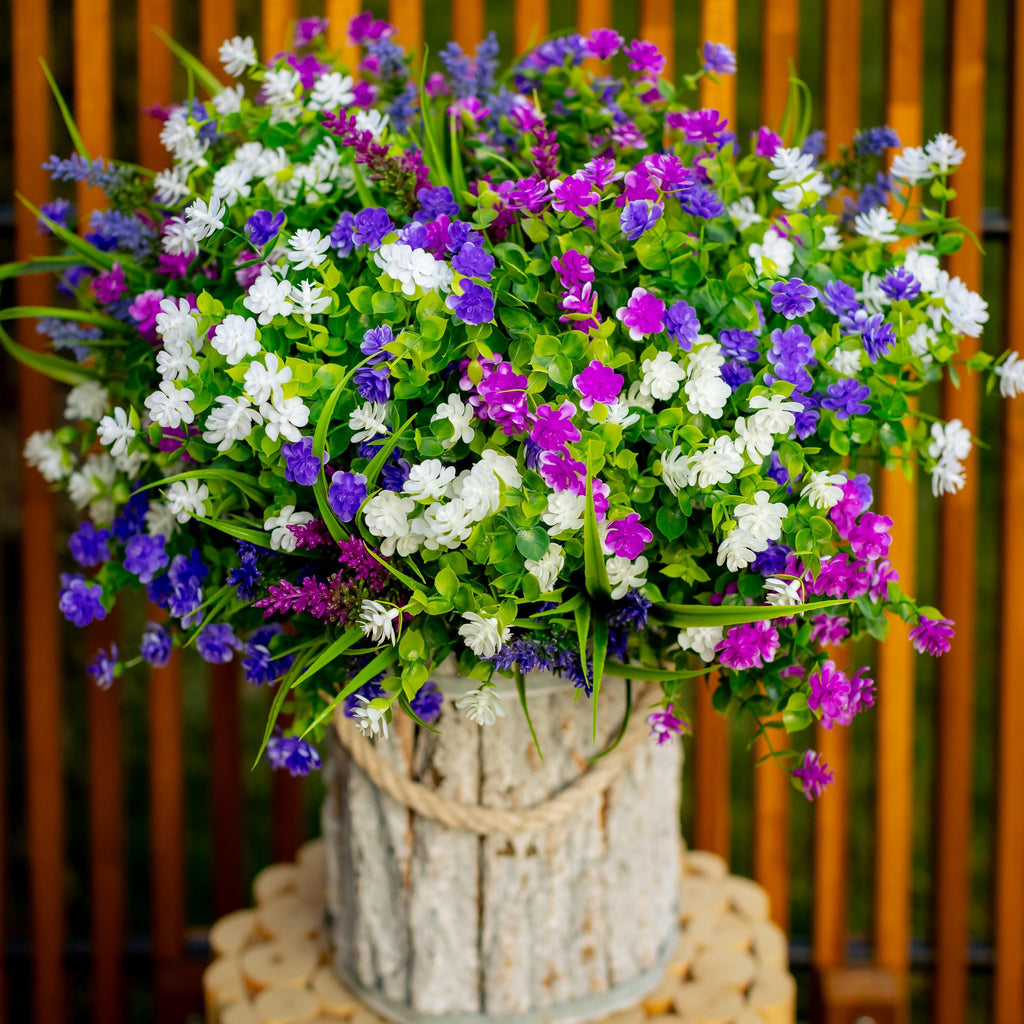 UV Resistant Artificial Flowers: Outdoor Faux Boxwood Greenery