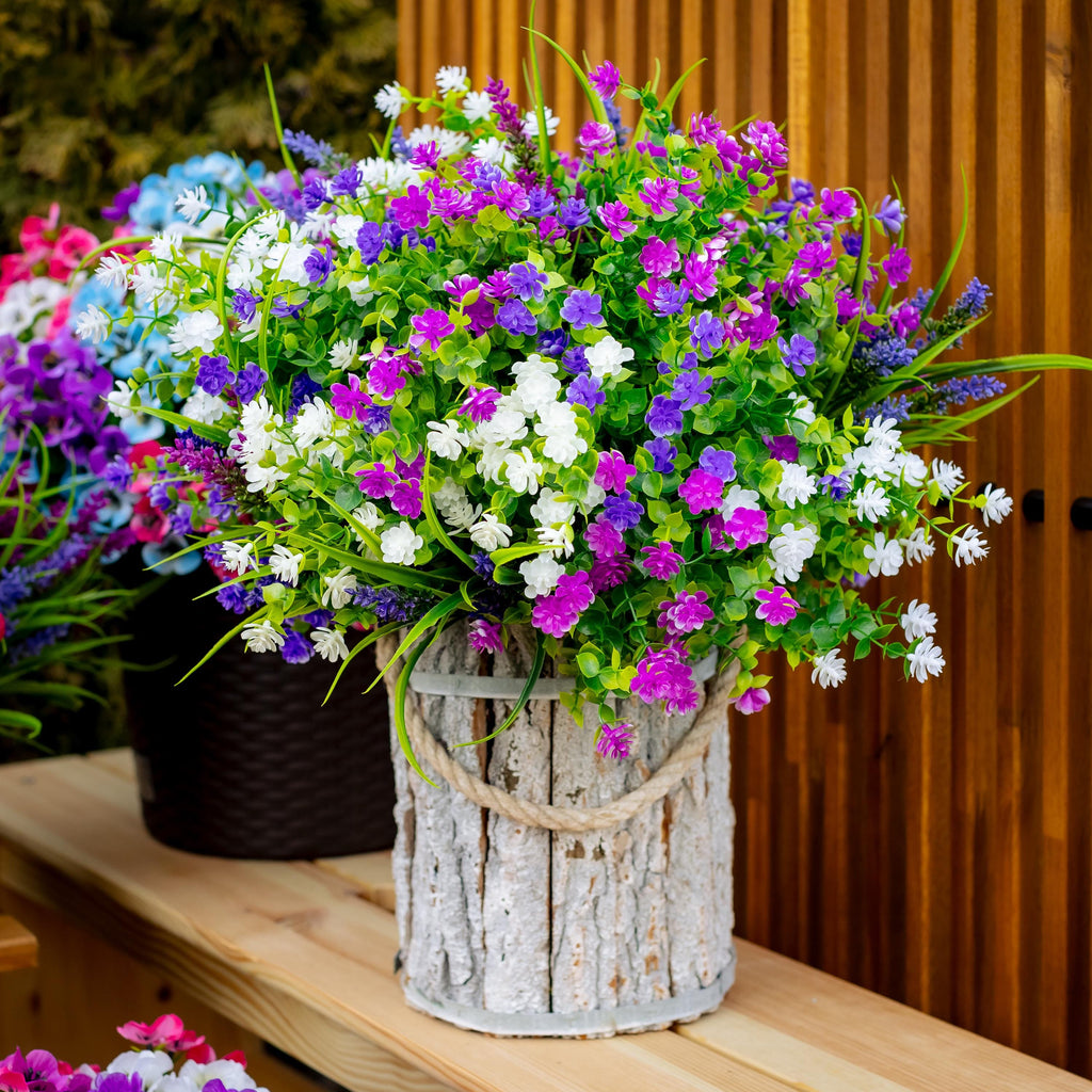 UV Resistant Artificial Flowers: Outdoor Faux Boxwood Greenery