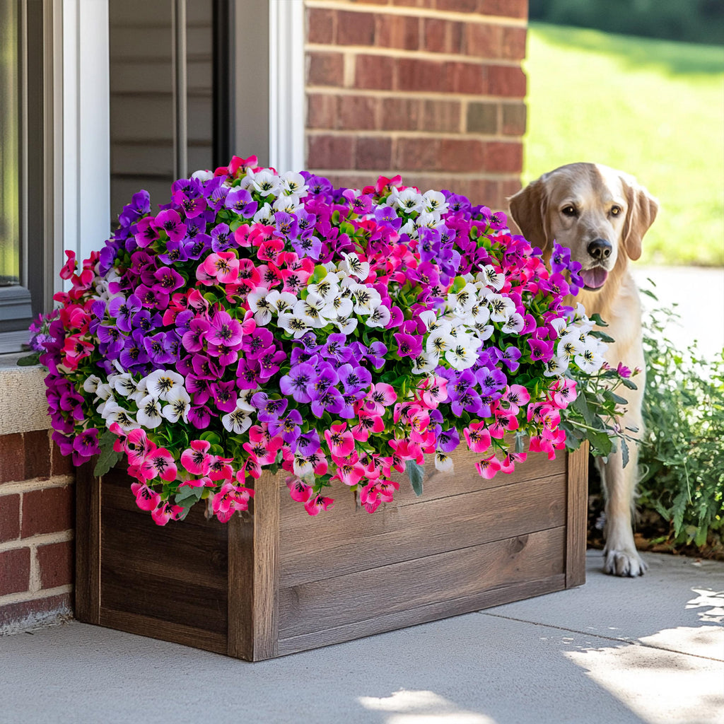 Artificial Pansies: UV Resistant Faux Flowers for Outdoor Decor