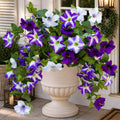 Artificial Petunias Fuchsia Lotus: UV Resistant Outdoor Silk Flowers