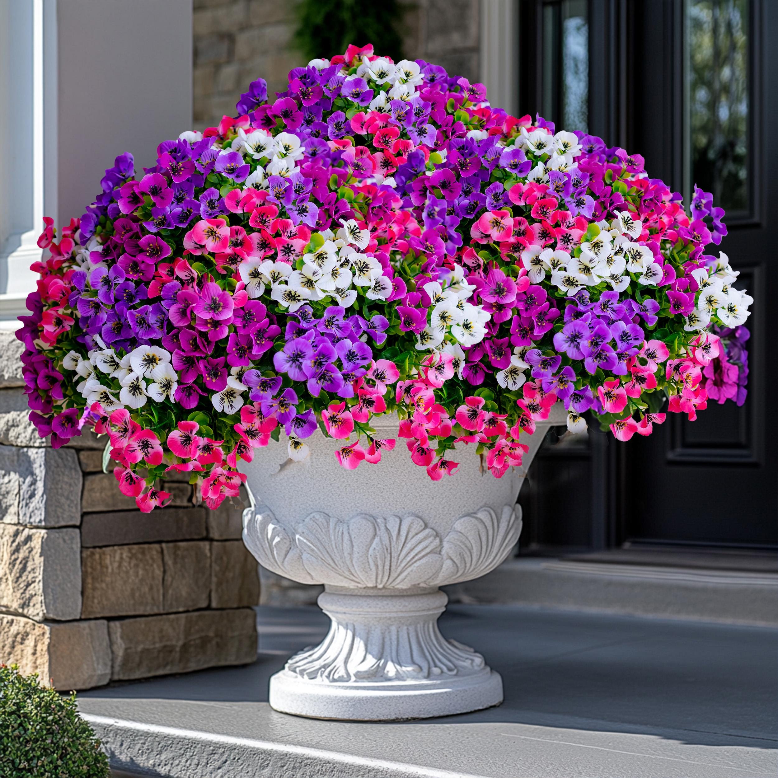 Artificial Pansies: UV Resistant Faux Flowers for Outdoor Decor
