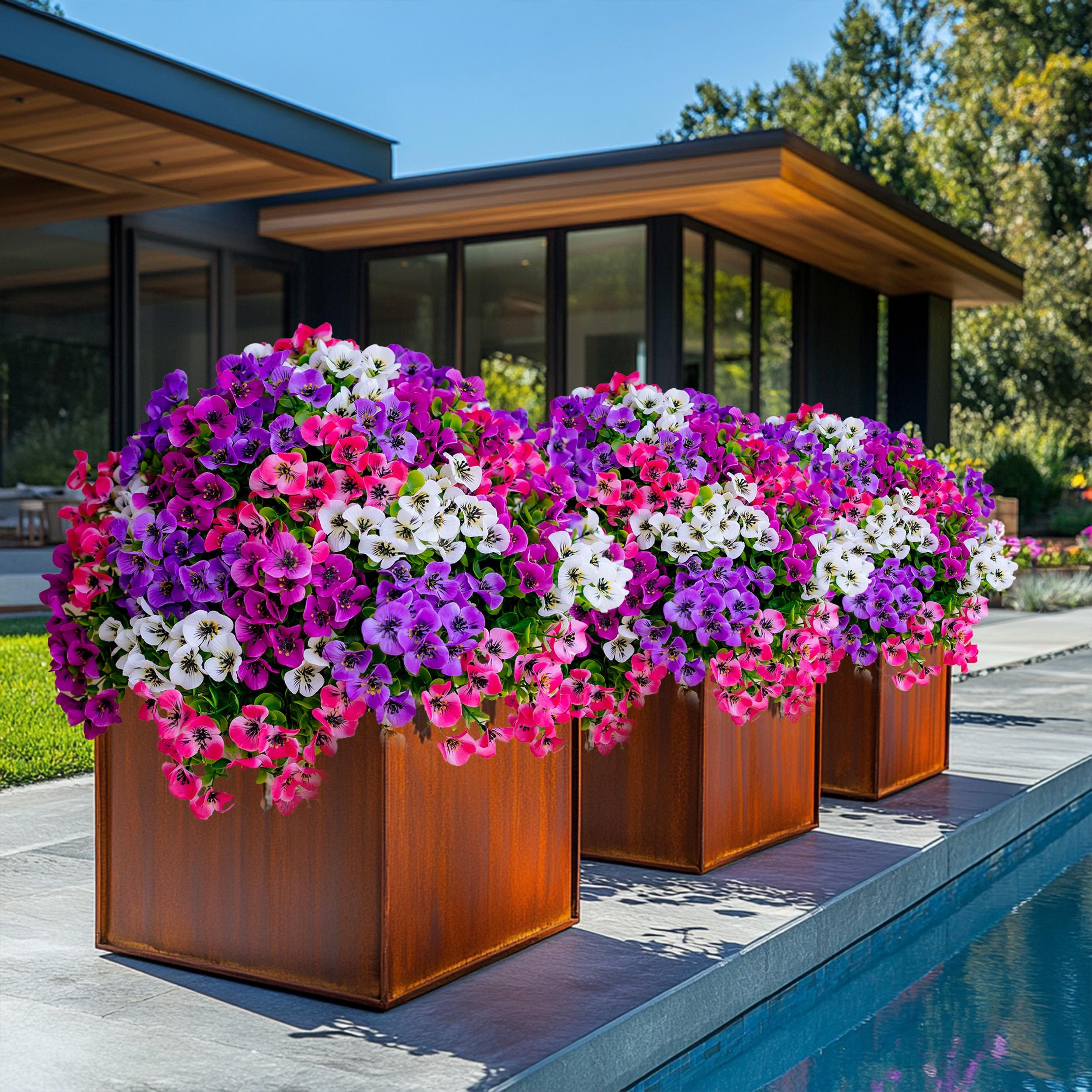 Artificial Pansies: UV Resistant Faux Flowers for Outdoor Decor