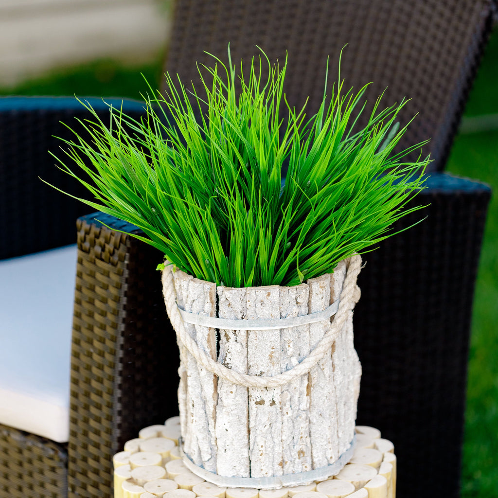 Artificial Wheat Grass: UV Resistant Outdoor Greenery Bundle