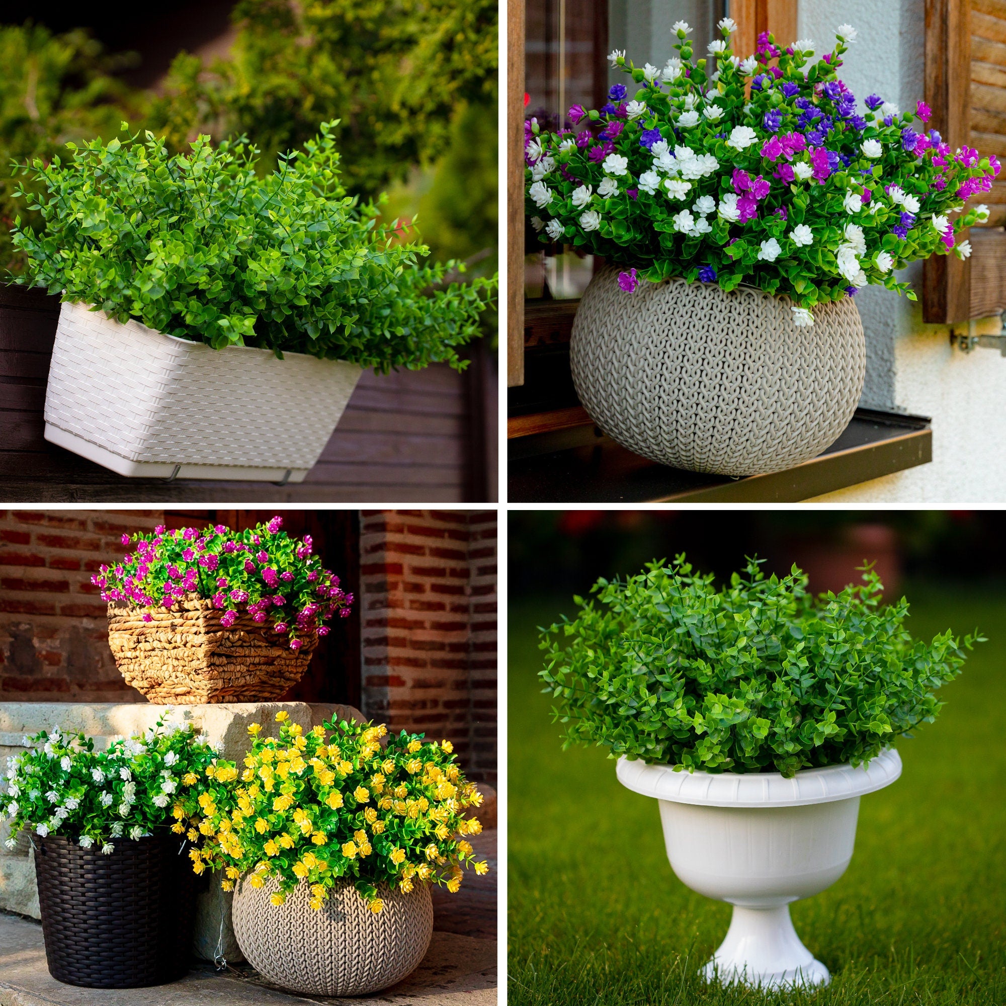 UV Resistant Artificial Boxwood Shrubs: Outdoor Wedding Greenery