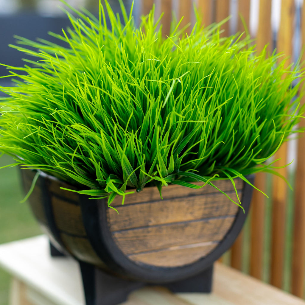 Artificial Wheat Grass: UV Resistant Outdoor Greenery Bundle