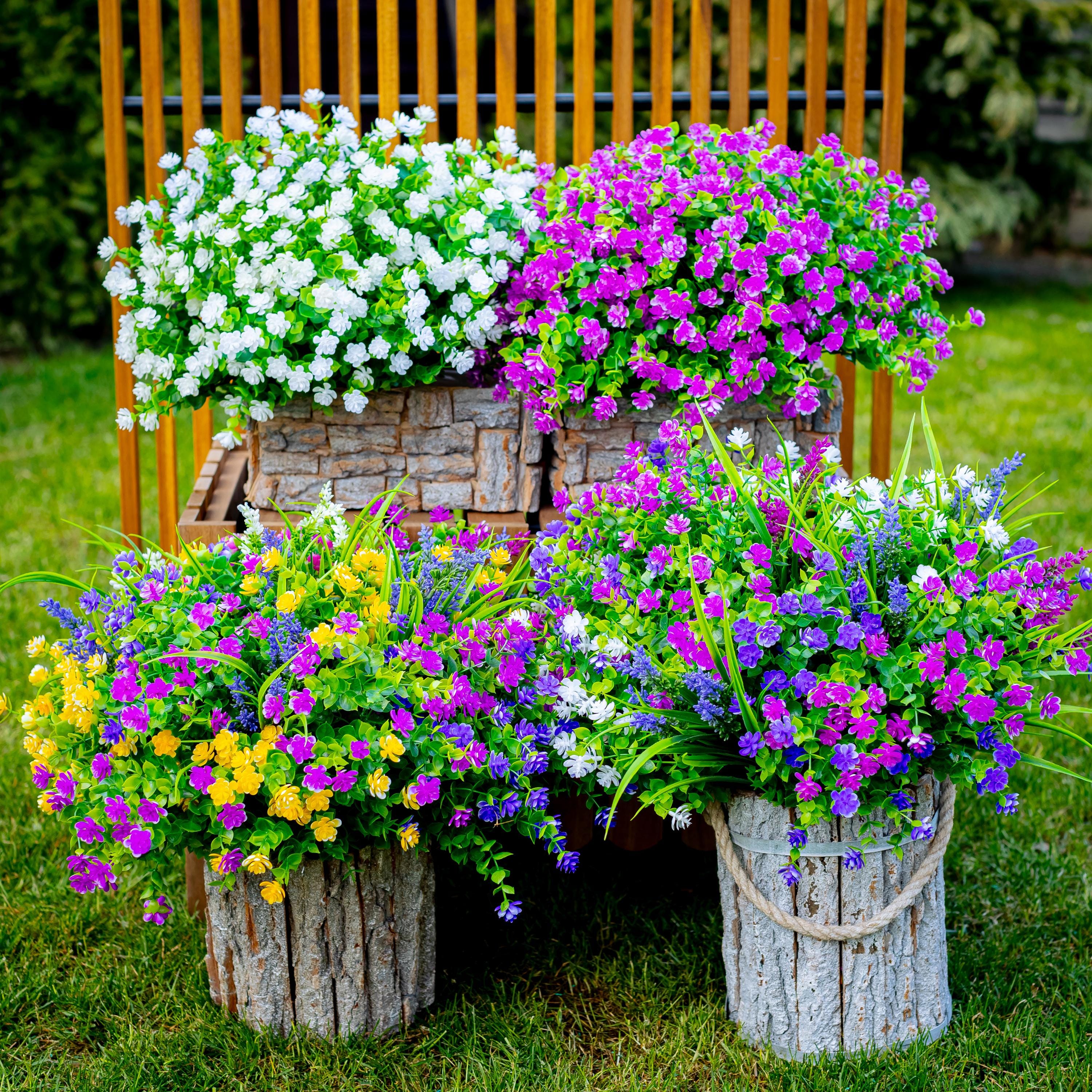 UV Resistant Artificial Flowers: Outdoor Faux Boxwood Greenery