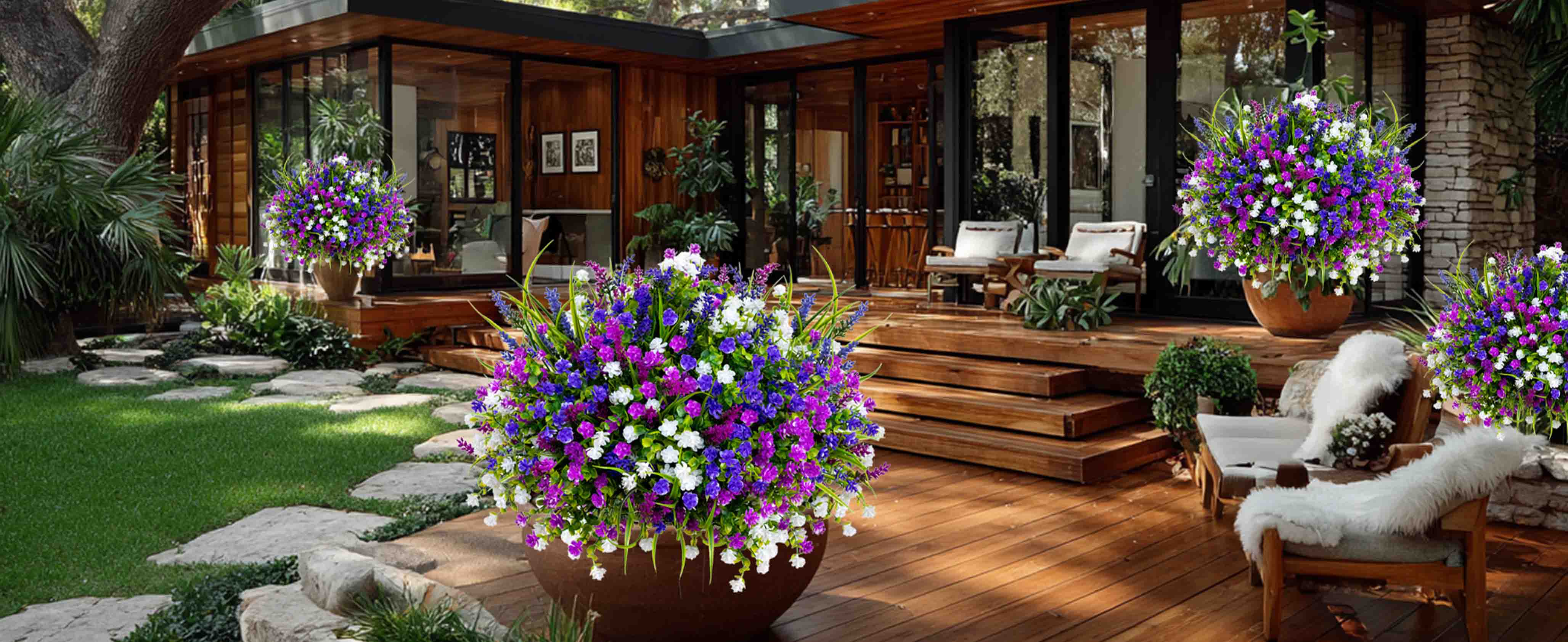 Axylex - UV-Resistant Artificial Outdoor Flowers – Amzaxylex