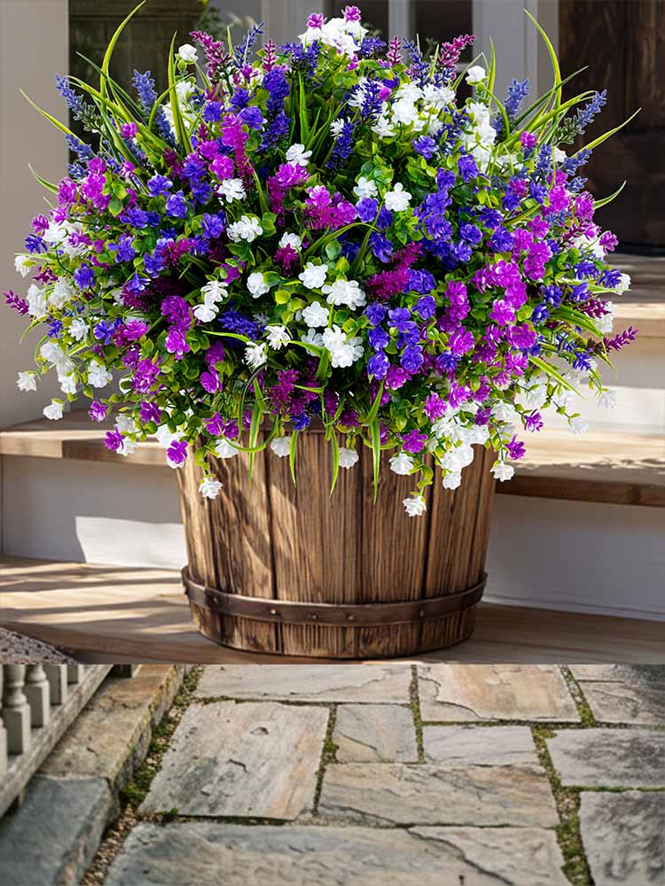 Artificial flowers for outdoors fake plants