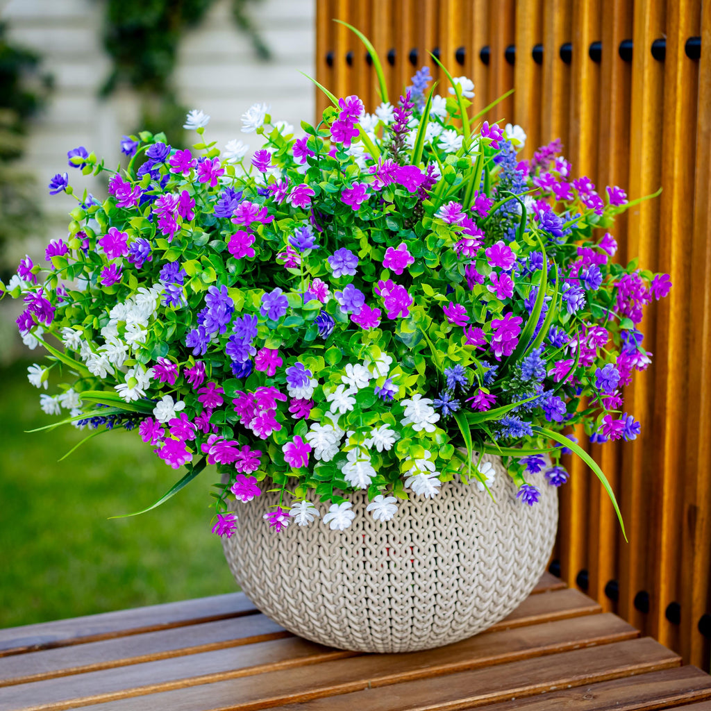 UV Resistant Artificial Flowers: Outdoor Faux Boxwood Greenery